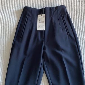 NWTS Zara High Waisted Pants *NAVY* XS